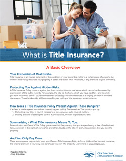 What is Title Insurance?